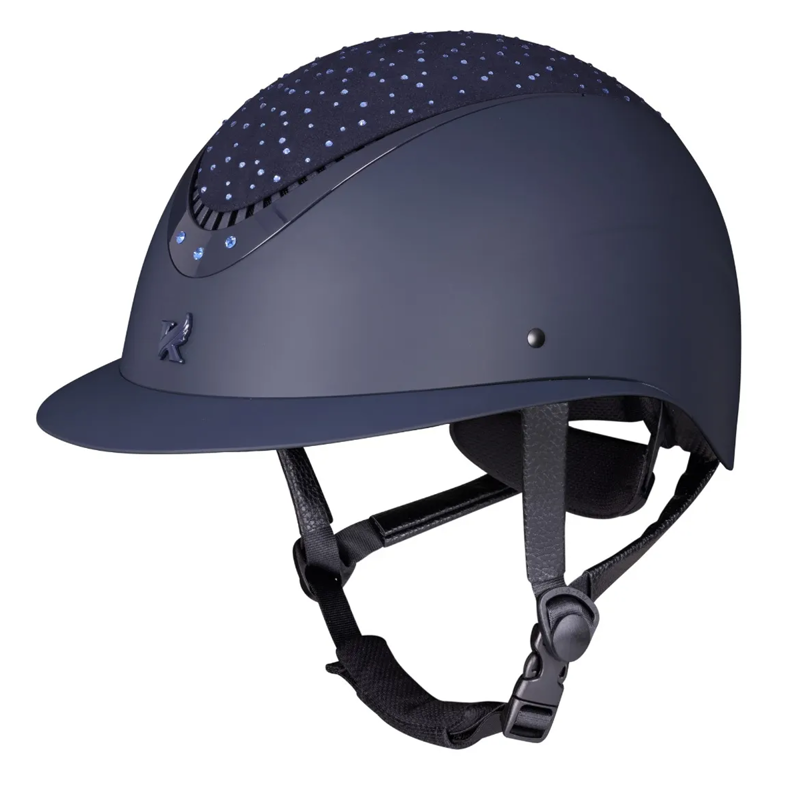 Shires Karben Viola Ellipse Riding Hat - Navy-1